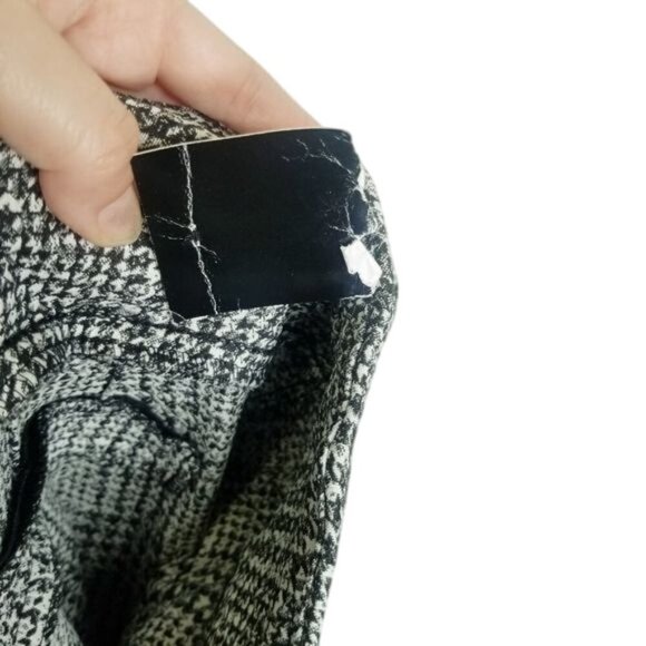 Soho Apparel Womens Black White Houndstooth Stretch Pants‎ Size L Career Work - Picture 5 of 8